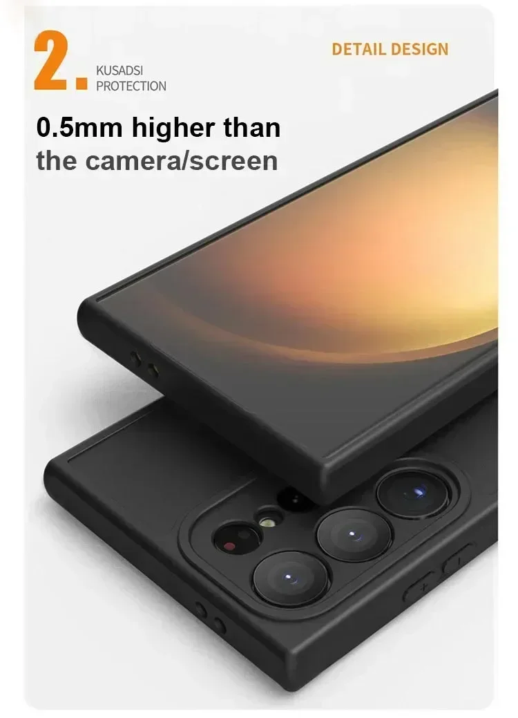 Luxury Matte Transparent Magnetic Phone Case Cover
