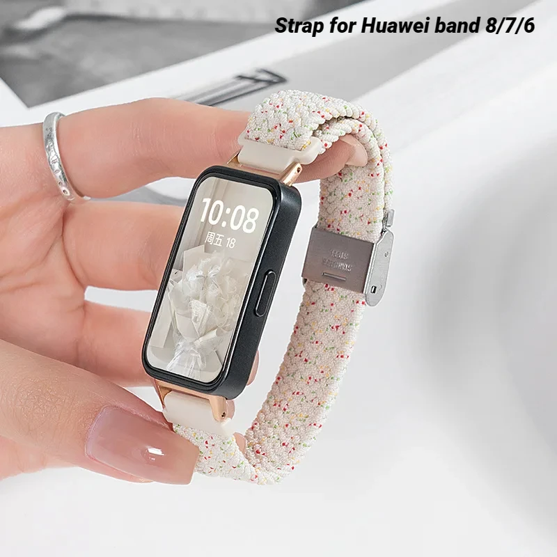 

Nylon Strap For Huawei band 8/7NFC Correa Bracelet Sport Replacement watchband For Huaei band 8Smartwatch Strap Adjustable Belt