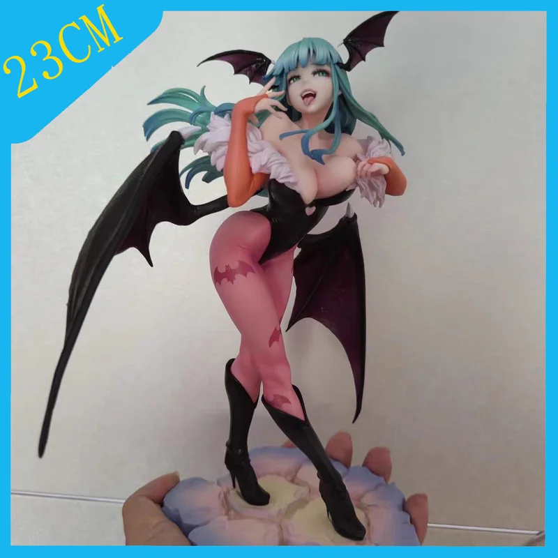 

23cm vampireed Hunter Morrigan Aensland Felicia Anime Action Figure Darkstalkers Bishoujo Collection Figurine Halloween Toy Gift