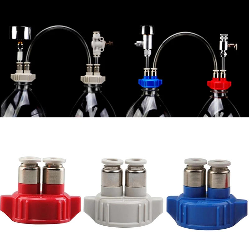 Co2 Reactor Air Diffuser Generator Double Connector Tube Valves Guage Bottle Cap Aquarium Plants Fish Tank Accessories
