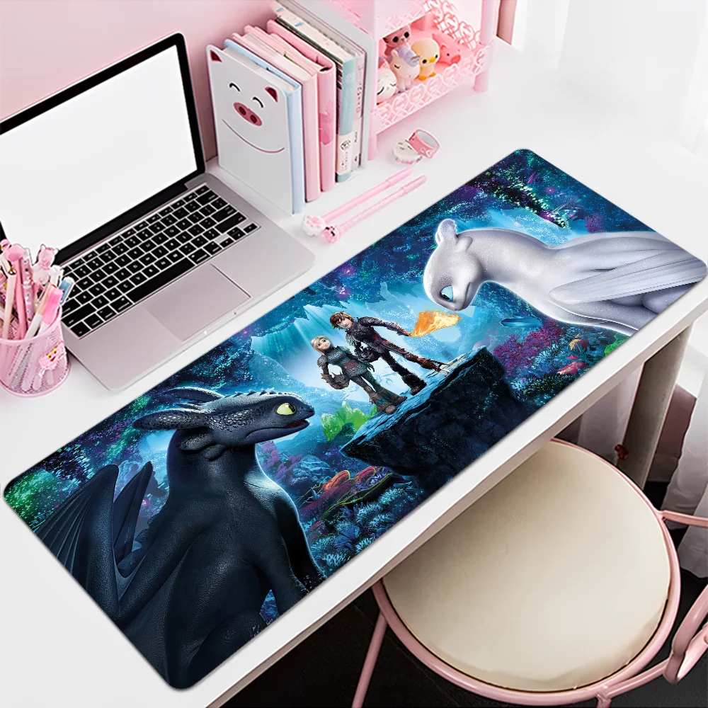 

How to Train Your D-Dragon Mousepad 80x30cm XL Lockedge Office Computer Desk Mat Table Keyboard Big Mouse Pad Laptop Cushion