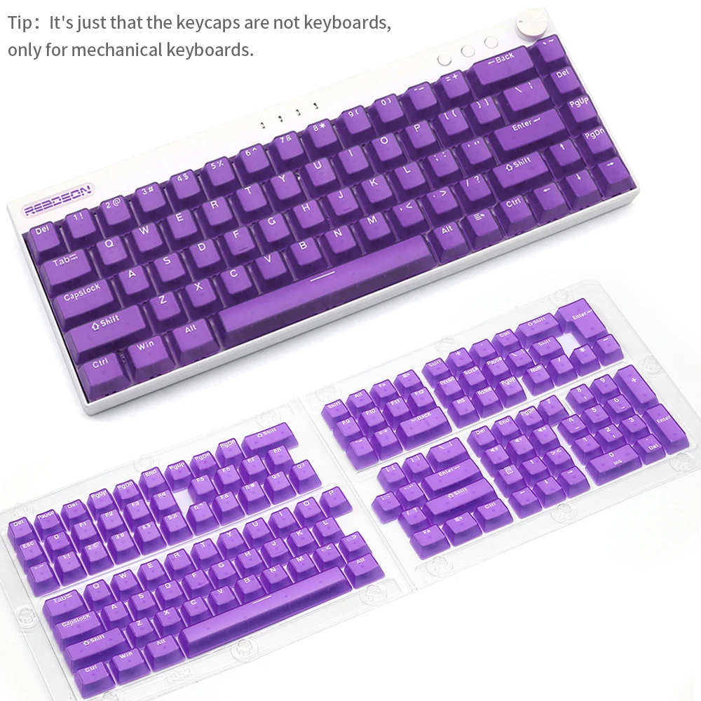 Perfil OEM DIY, ABS Clear Keycap, Jogo