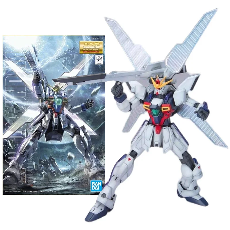 

Bandai Genuine Gundam Model Kit Anime Figure MG 1/100 GX-9900 Gundam X Collection Gunpla Anime Action Figure Toys for Children