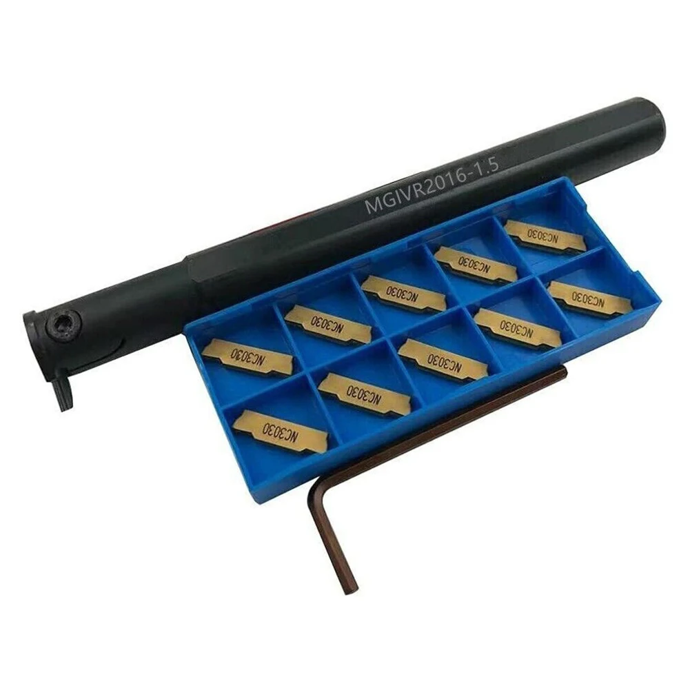 

Высококачественный держатель токарного инструмента + 10 шт. 160 мм ЧПУ внутренняя карбидная вставка из углеродистой стали, фальцевальный держатель