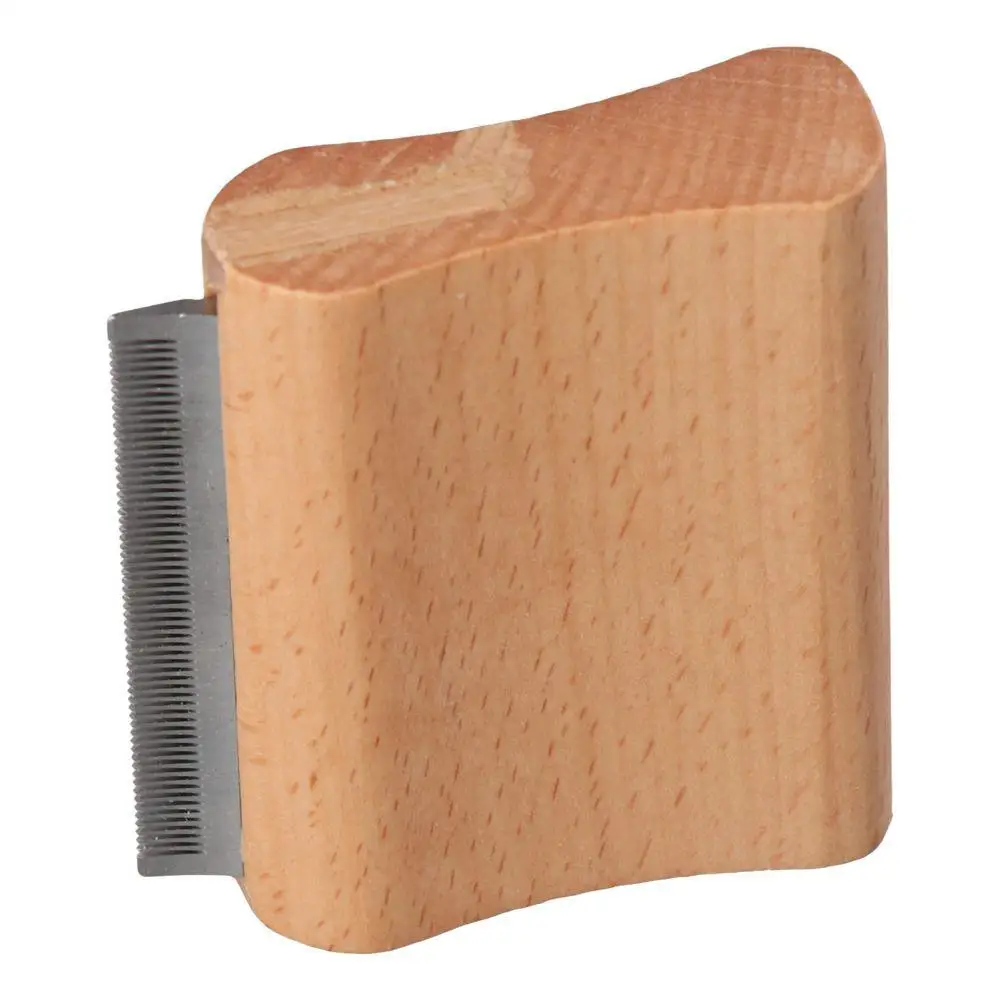 Equestrian Hair Scraper Dog Hair Removal Comb Wooden Handle Stainless Steel Removal Needle Comb Horse Brush Cat Comb