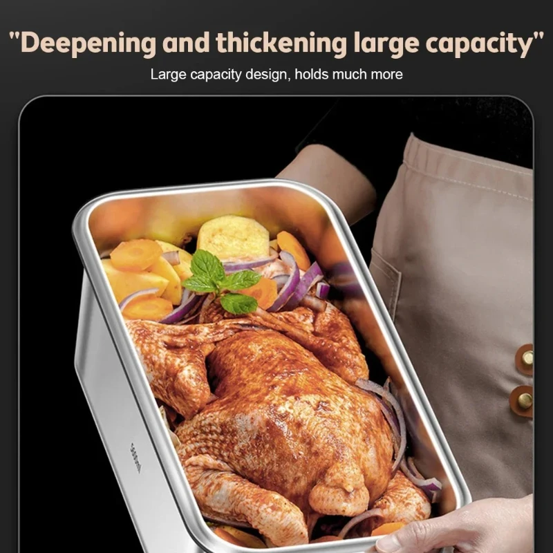 Food Storage Containers with Lids Airtight Food Grade 316 Stainless Steel Large Capacity Leakproof Kitchen Storage Container