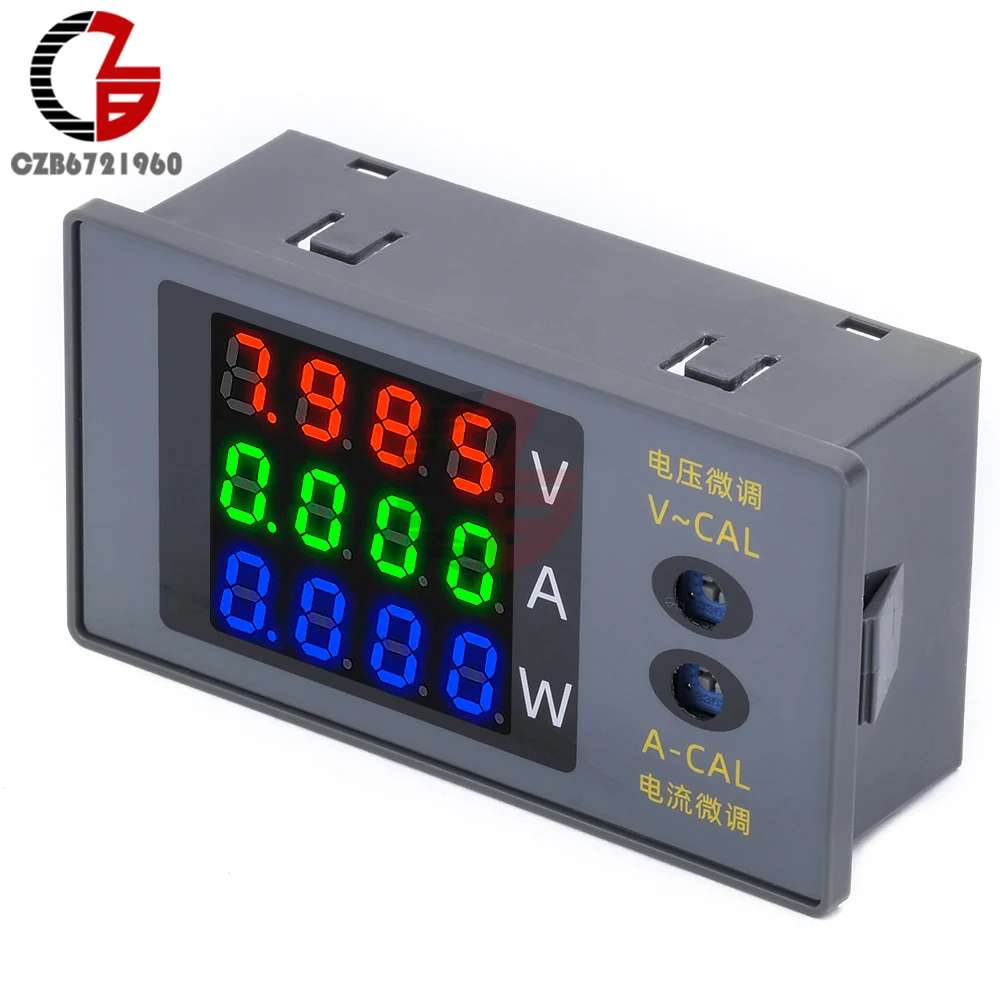 DC 0-500V 5A 10A 250W 999W LCD Digitale Voltmetro Amperometro Wattmetro Tensione Corrente Misuratore Di Potenza Volt Rivelatore Tester Monitor (Color : DC 0-500V 10A 999W - Foto 3