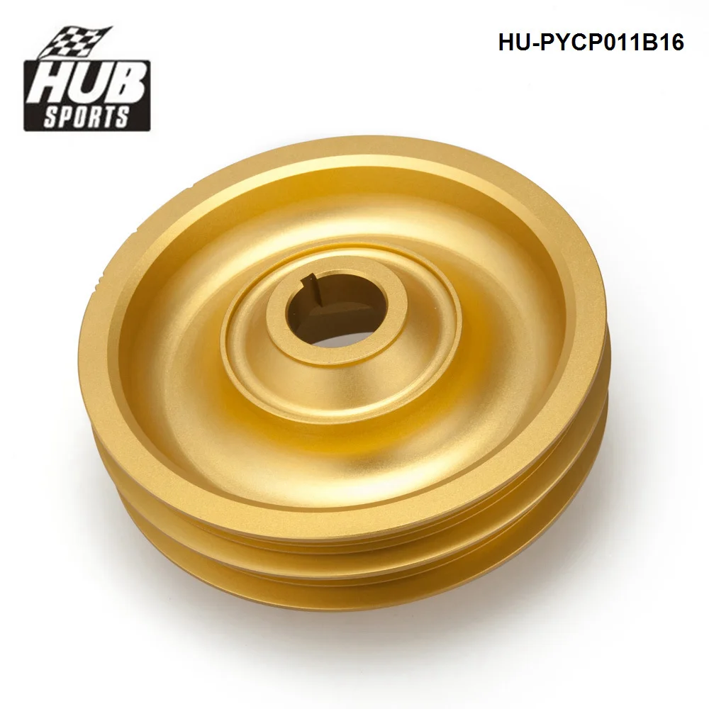 HUB sports Light Weight Aluminum Crank Shaft Pulley Wheel For Honda Civic 99-00 EK B-Series HU-PYCP011B16