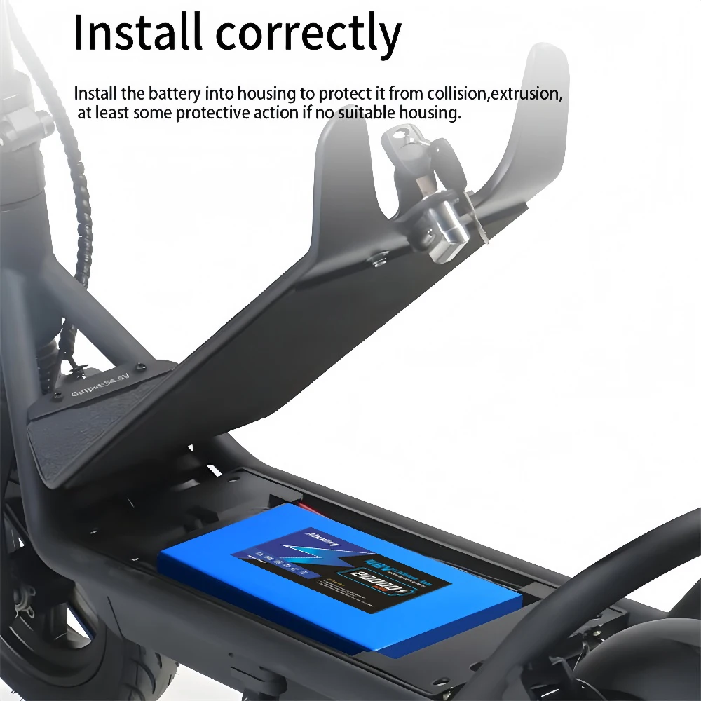 Aleaivy 36V 20Ah 14Ah 10Ah 18650 wiederaufladbarer Lithium-Akku für 1000W Power Modified Fahrrad-Roller-Fahrzeug mit Ladegerät – Detail 10