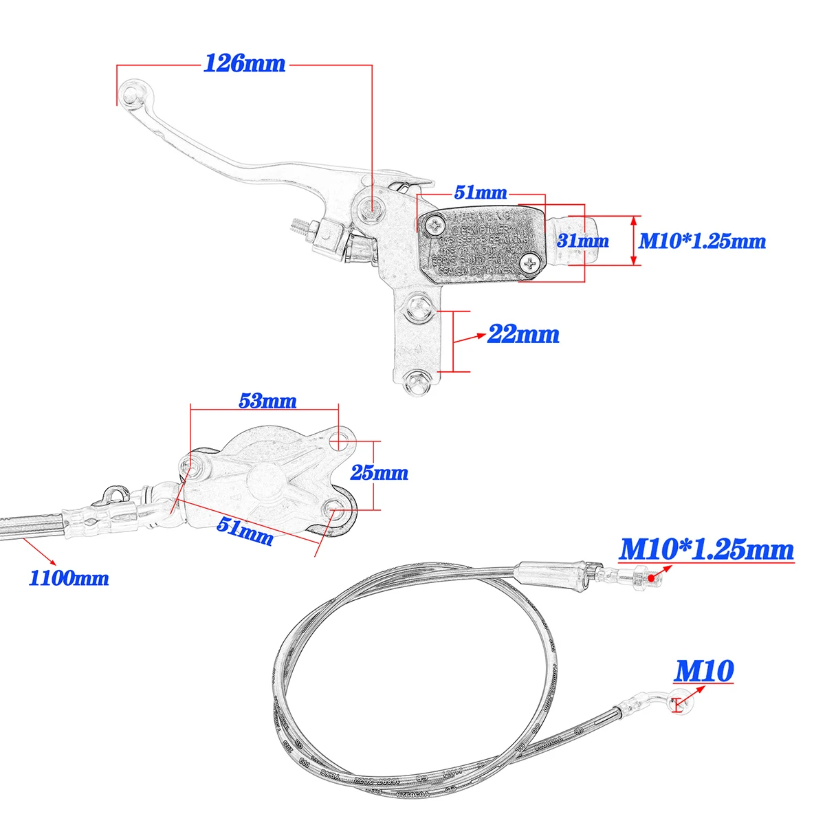 Motorcycle Hydraulic Clutch Master Cylinder For KTM EXC EXC-F SX SX-F XC XC-W XCF-W XC-F TPI 6Days 125 150 250 350 450 500