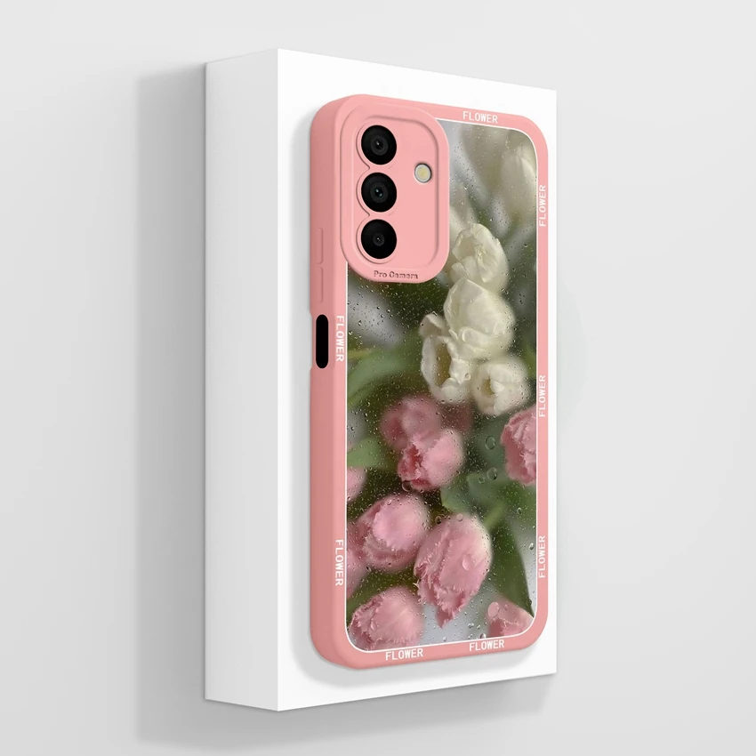 Beautiful Prairie Lamb Pattern Soft Liquid Silicone Phone Case