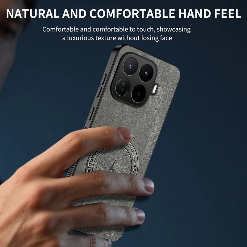 Luxury Classic Leather Magnetic Phone Case Cover