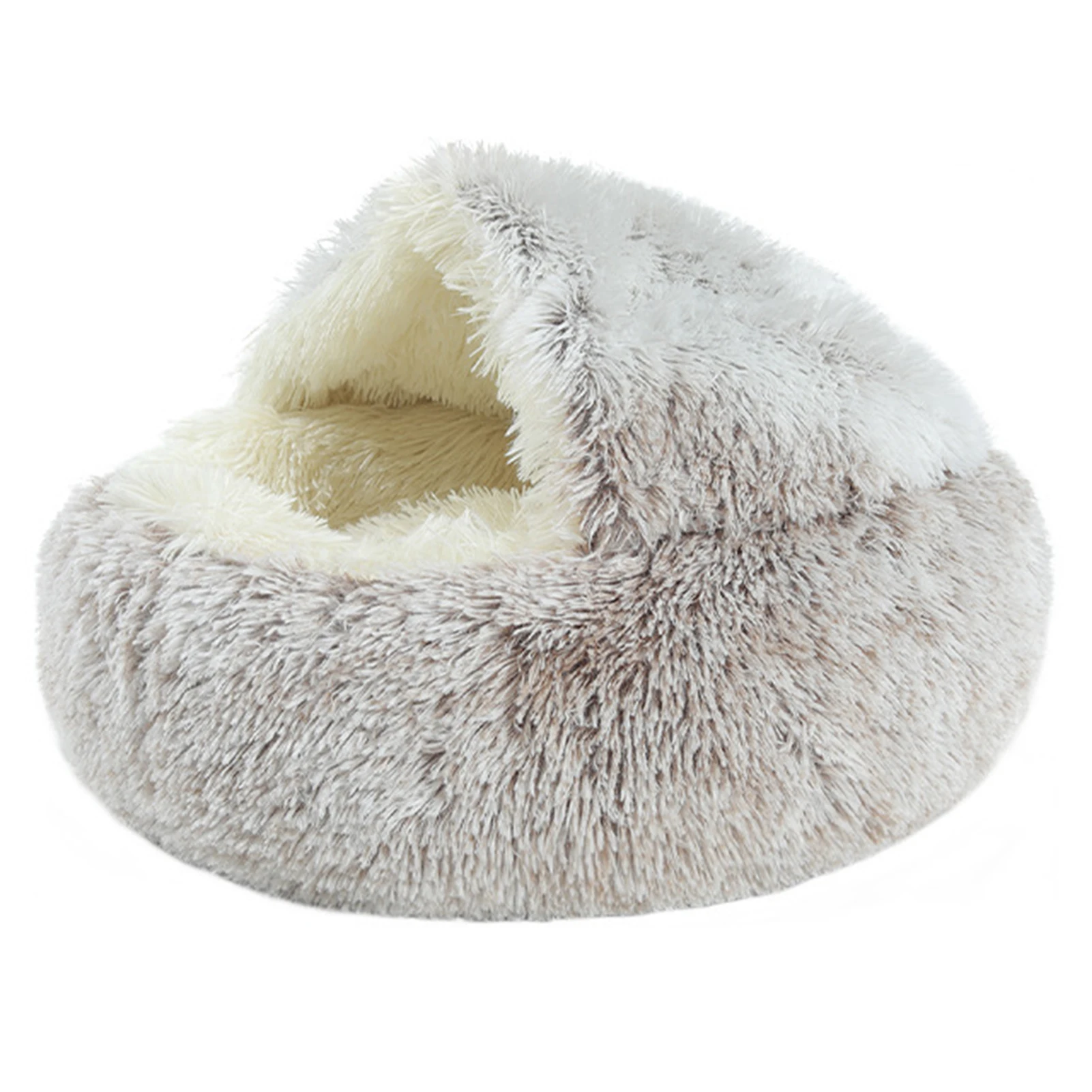 Title 8, Plush Pet Cat Bed Round Cat Cushion Cat House 2...