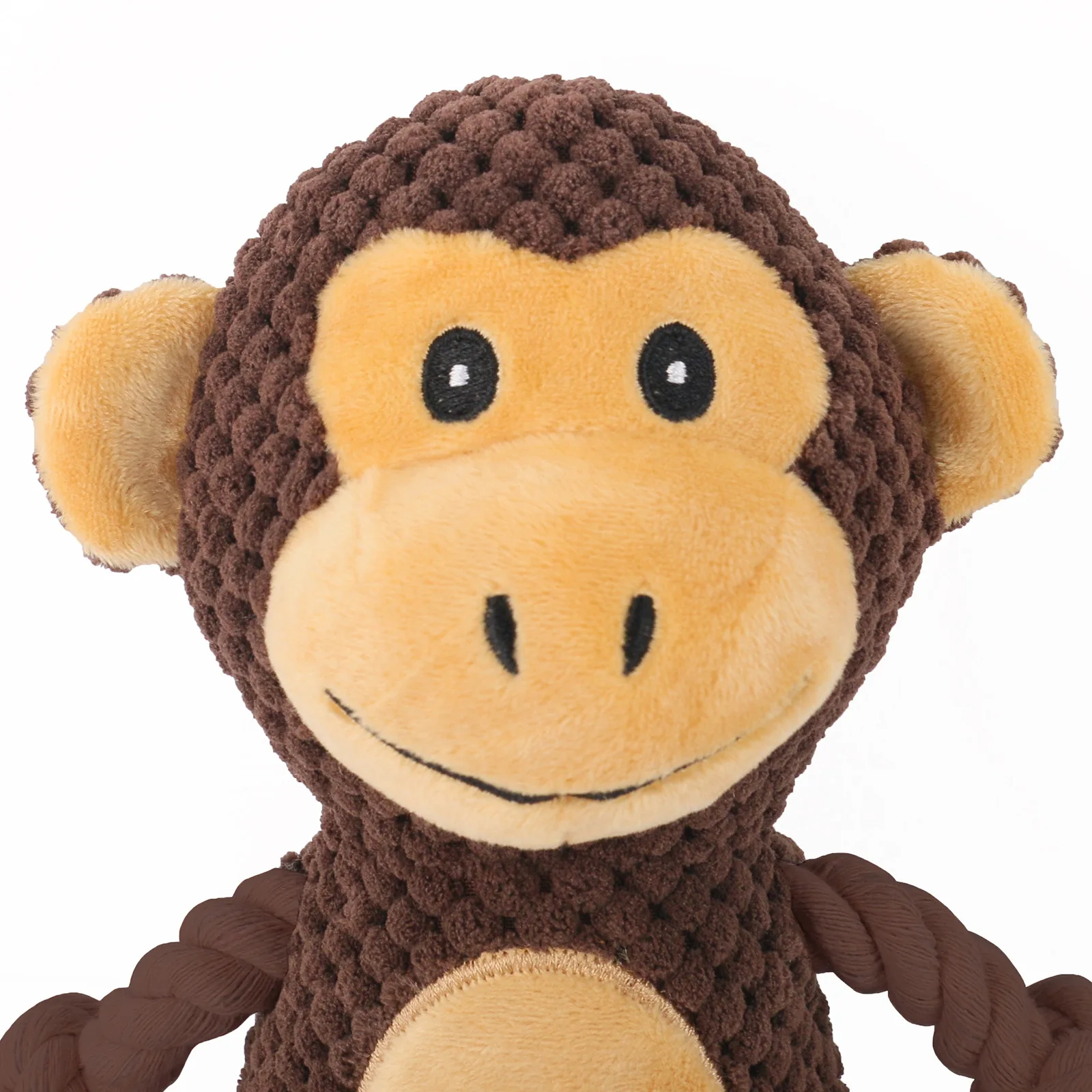 Dog Plush Toy Product With Teeth Grinding And Bite Resistant Plush Filling Squeaking And Noisy Toys Monkey Fleece Squeak Toys 2