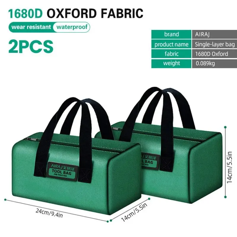 Tool Bag Electrician Multifunctional Oxford Thickened Woodworking Storage Portable Handheld 2pcs
