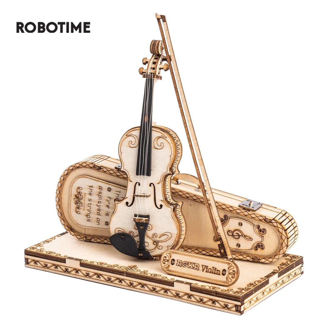 Puzzle 3D Violoncelle - Maquette en bois d'instrument de musique