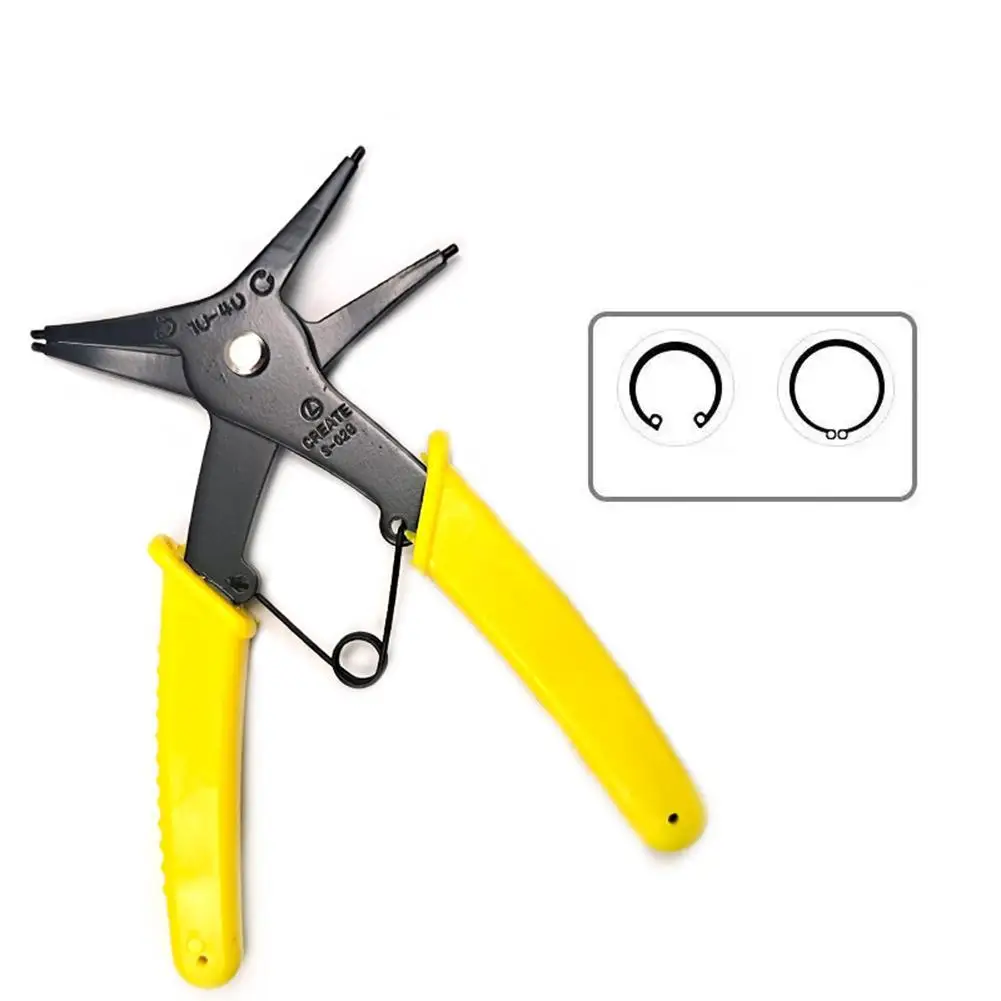 Alicate de circlip automático interno externo cartão duplo propósito