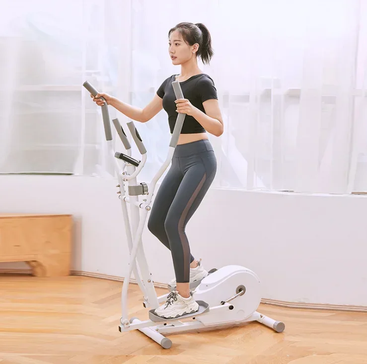 Home Gym 8 Gears Vertical Elliptical Trainer Magnetic Exercise Bike Elliptical Machine