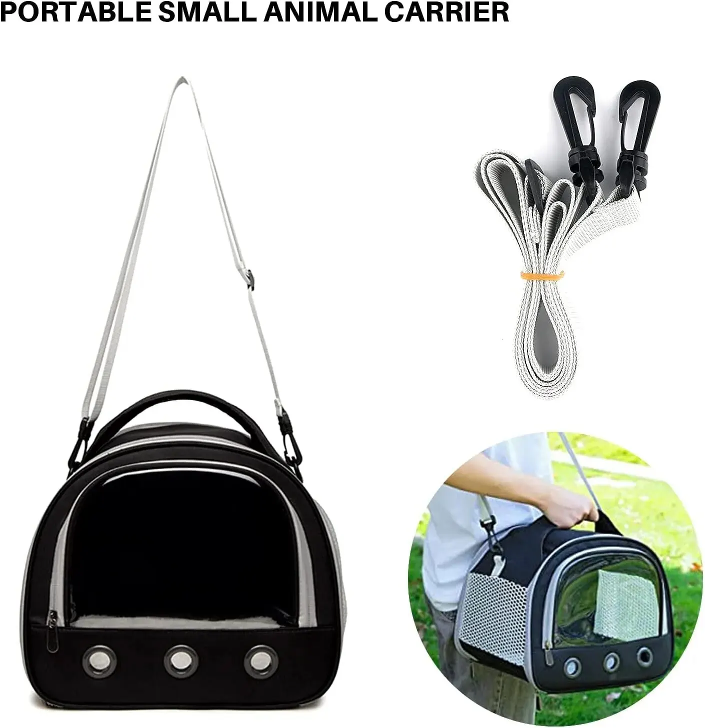Pet carrier bag Portable Small Animal Carrier Bag for Guinea Pig Hamster Hedgehog Parrots Rat and Other Small Animals
