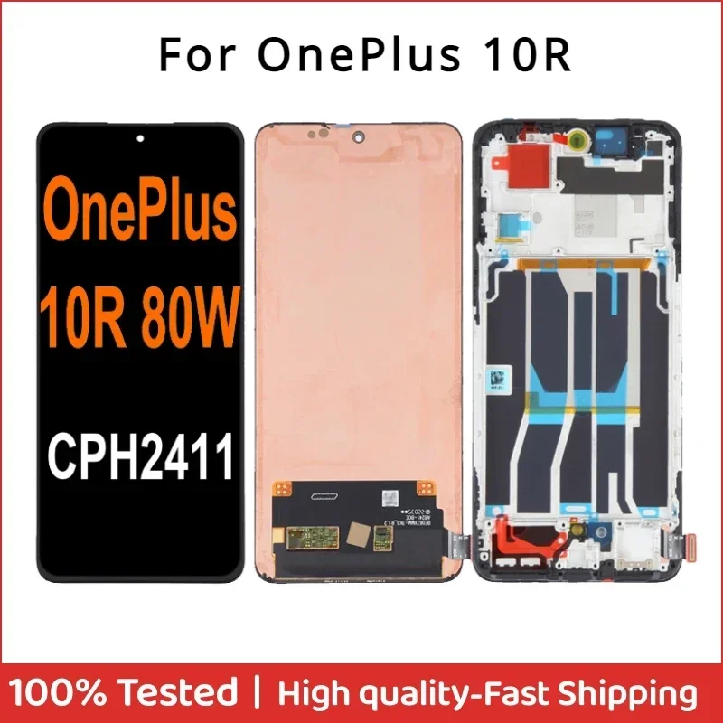 6,7 'AMOLED для Oneplus 10R 80W CPH2411 ЖК-дисплей для OnePlus 10 R LCD