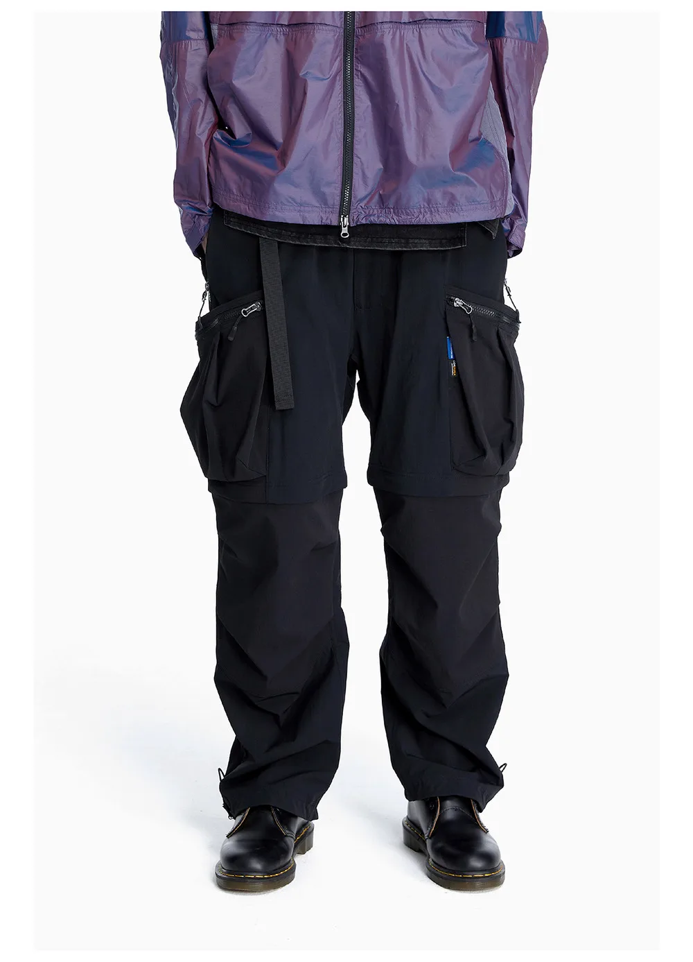 Reindee Lusion 23ss 208 2-in-1  detachable patchwork color block pants dwr coating multiple pockets techwear gorpcore warcore