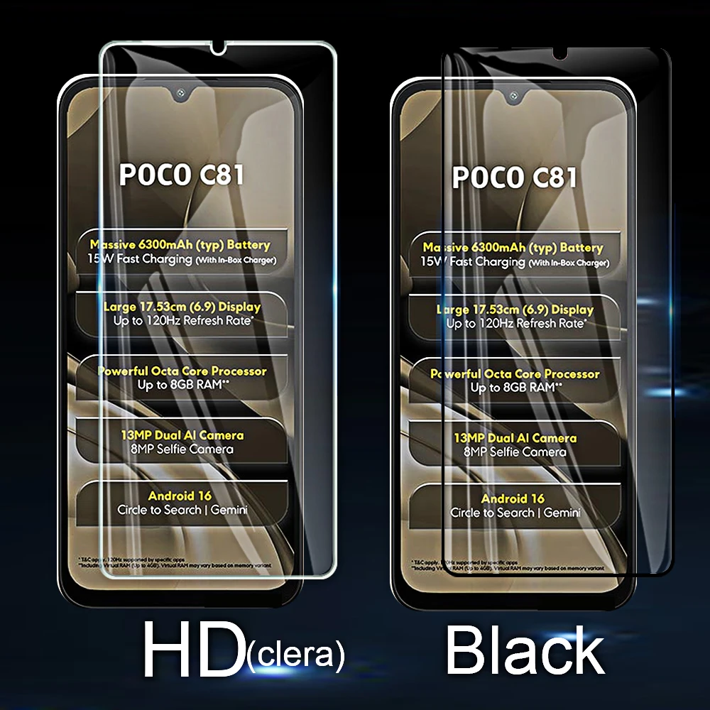 4-Pack Tempered Glass Screen Protectors - Durable Front Cover Protection