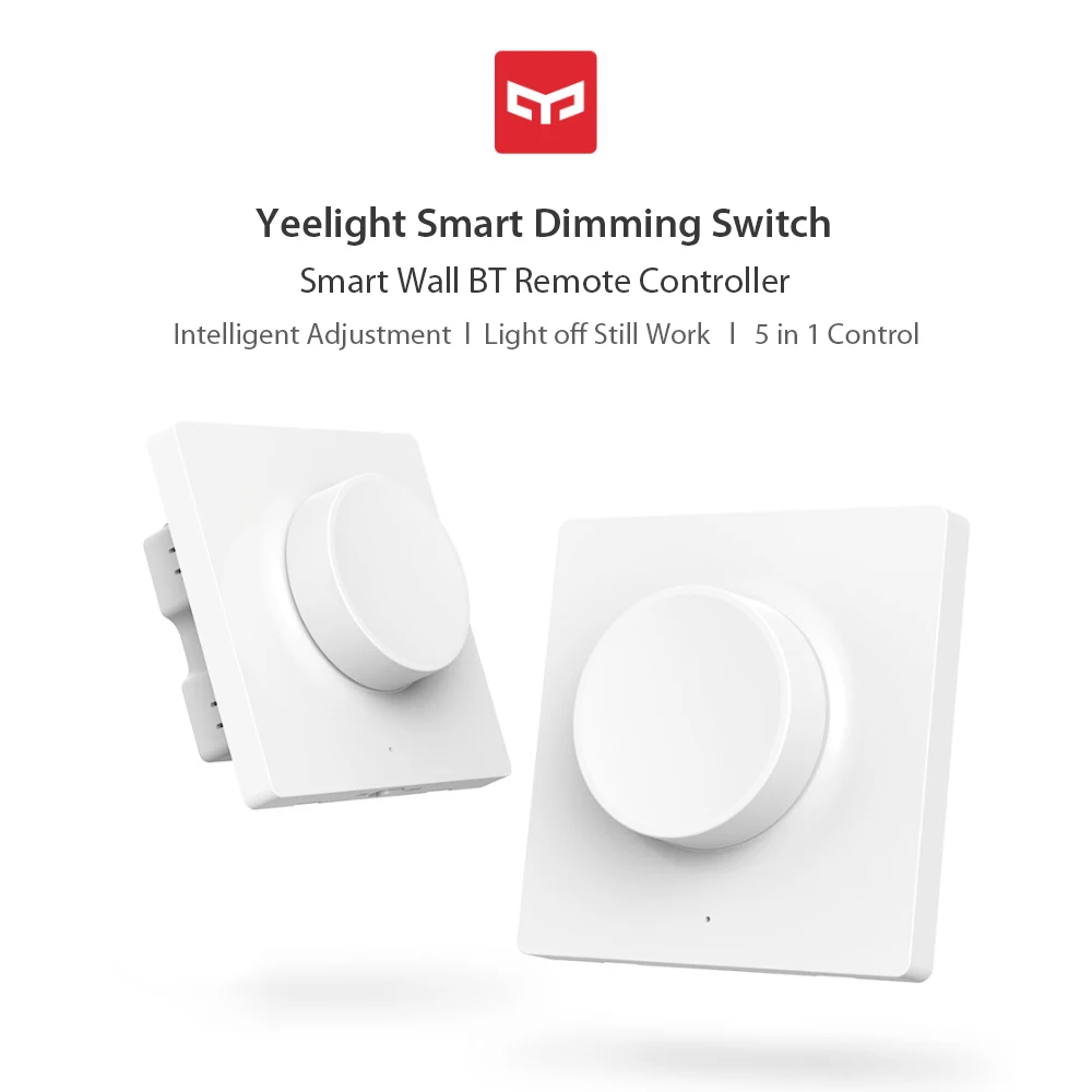 Yeelight Smart Dimming Switch Wireless Wall Switch Single Fire Line App
