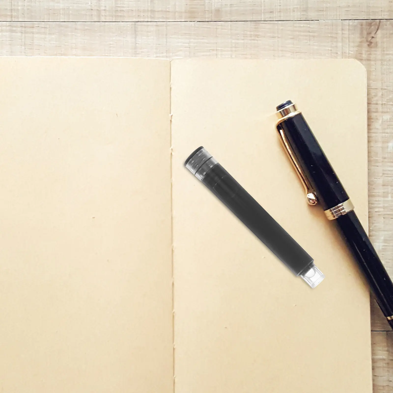 1세트 만년필 잉크 리필 리필 가능 빠른 건조 검정 잉크 카트리지 학생들을 위한 부드러운 필기감 숙제 연습용