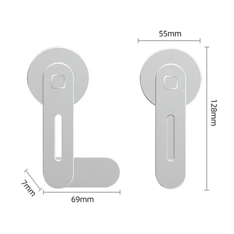 Magnetic Foldable Laptop Phone Holder - Slim Design