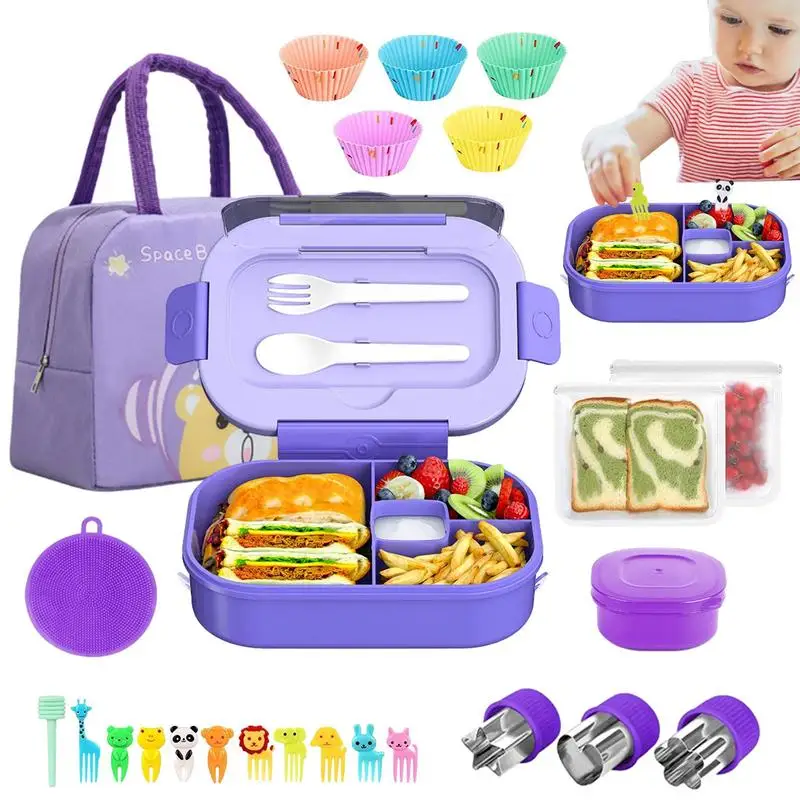 

Lunch Box Set Food Box Set 27pcs Leak-proof Food Containers Portable Compartment Fruit Food Box Microwave Lunch Box for home