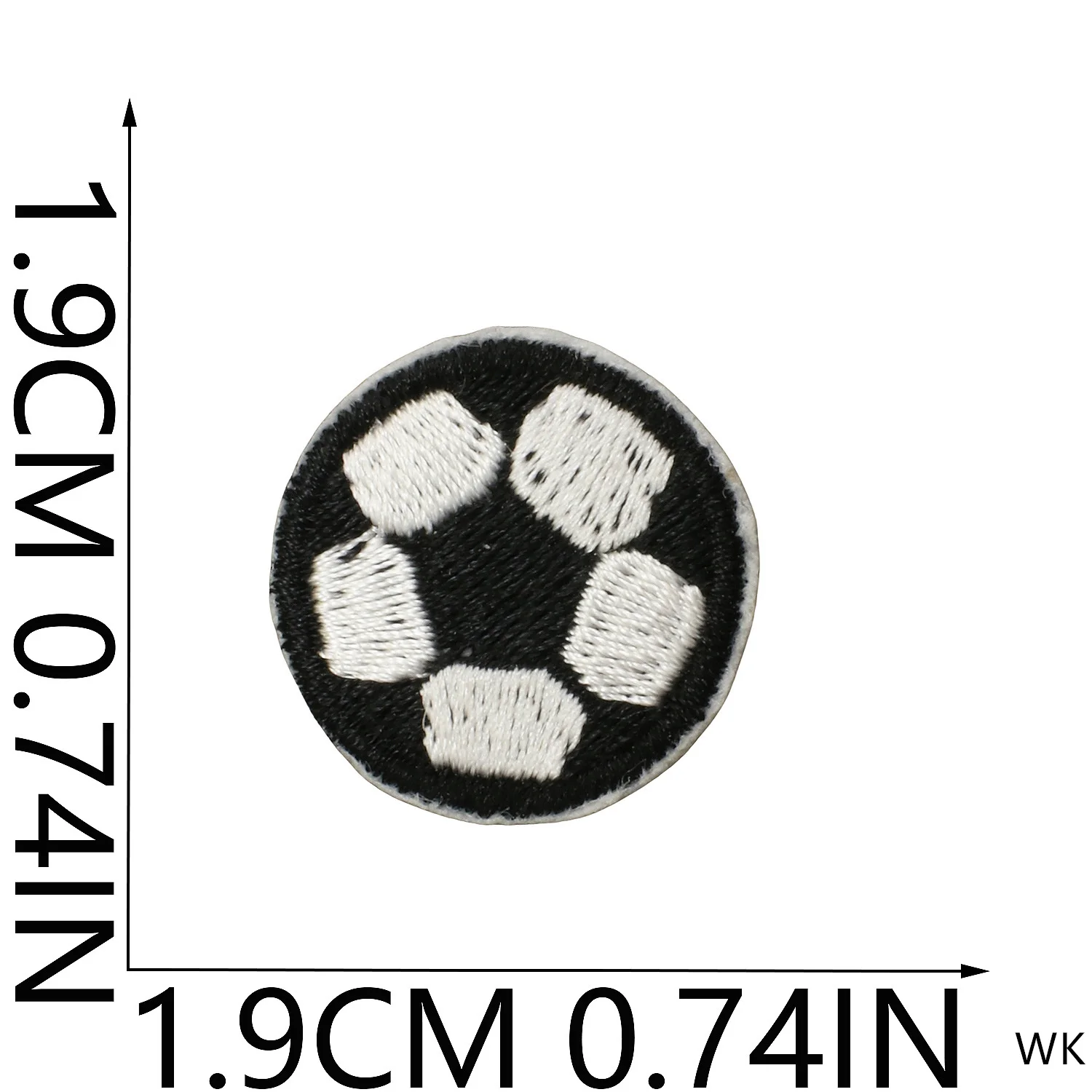 10 Pcs Panda Rainbow Football Embroidered Patches Iron Clothing Hat Bag Shoe Repair Material Phone Gift Box Decor DIY Accessory