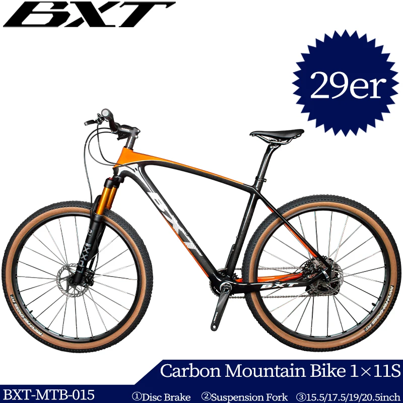 Bxt Carbon Mountain Bike 29Er Forcella Ammortizzata Anteriore Full Carbon Mtb 29Er Hardtail 1 X11Speed Freno A Disco Per Bicicletta In Carbonio Da Mon