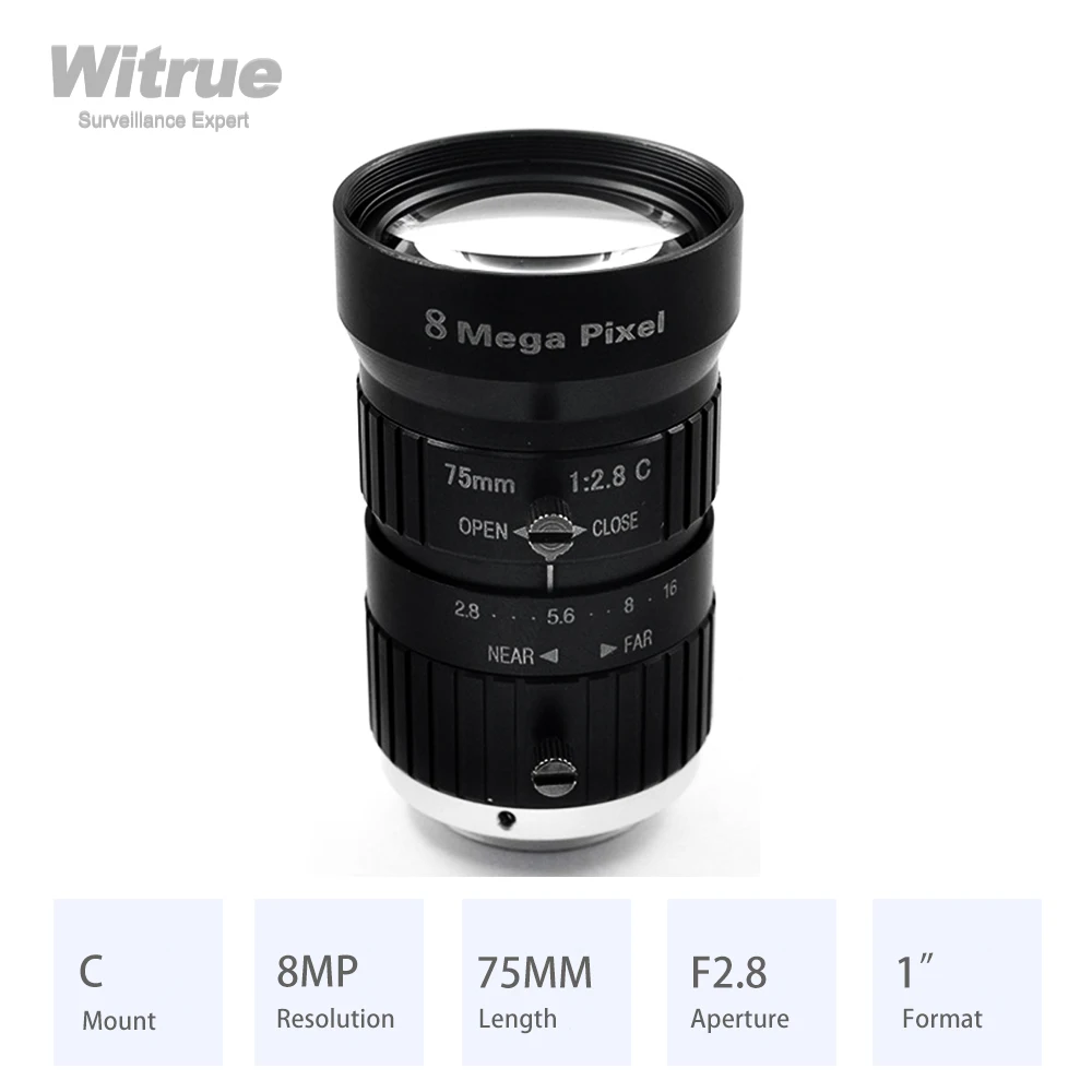 Caméra Len 2.8mm Focale Longueur 720P F2.0 1/3 Pouce Large Angle pour