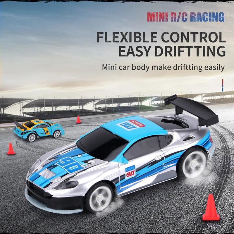 1/58 Rc Car Mini Racing Car 2.4G High Speed Can Size Electric App Control Vehicle Micro Racing Toy Gift Collextion for Boys