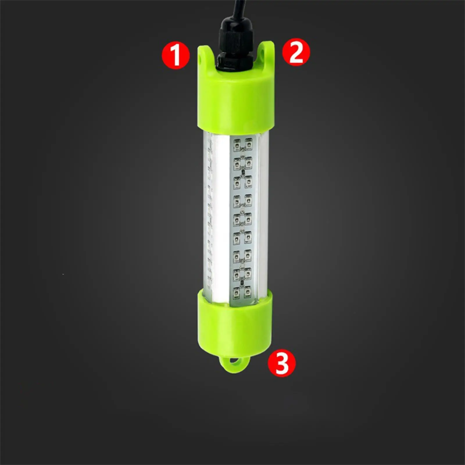 72 LEDs Submersible Fishing Light with 7.5m Cord Flashing Fishing Lamp Underwater Fishing Light