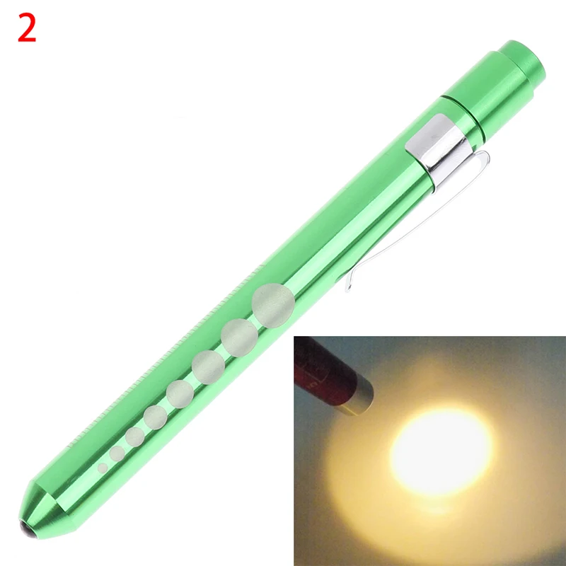 Lampe torche Stylo médical Lumière Mesures de jauge Lampe de poche LED