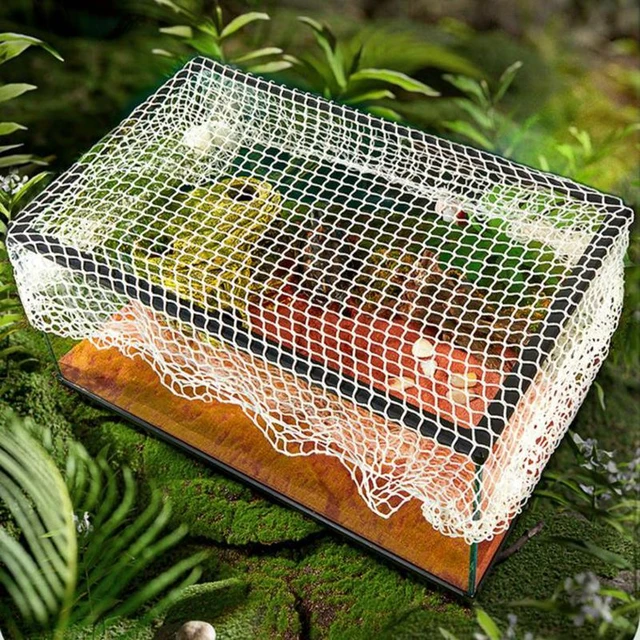 Aquarium Net Cover Reptile Escape Net Fish Net Covering Durable Water  Turtle Tank Net for Reptiles Large 