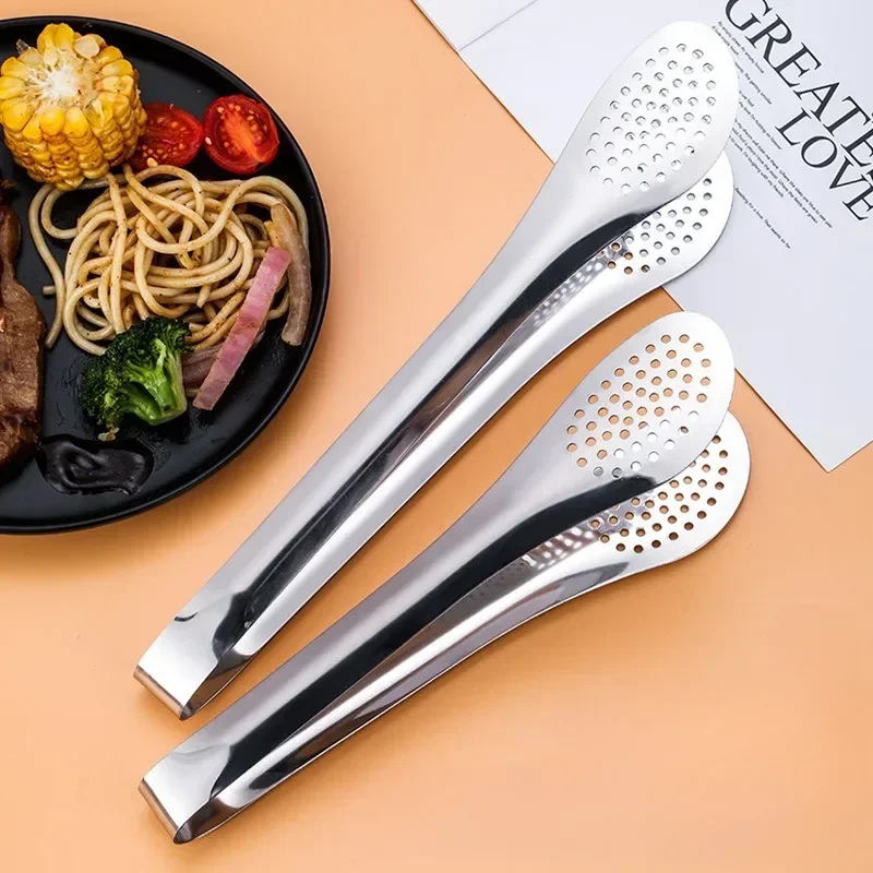 Stainless Steel Food Clip Beef Bread BBQ Clips Portable Picnic Barbecue Cooking Tools Kitchen BBQ Accessories