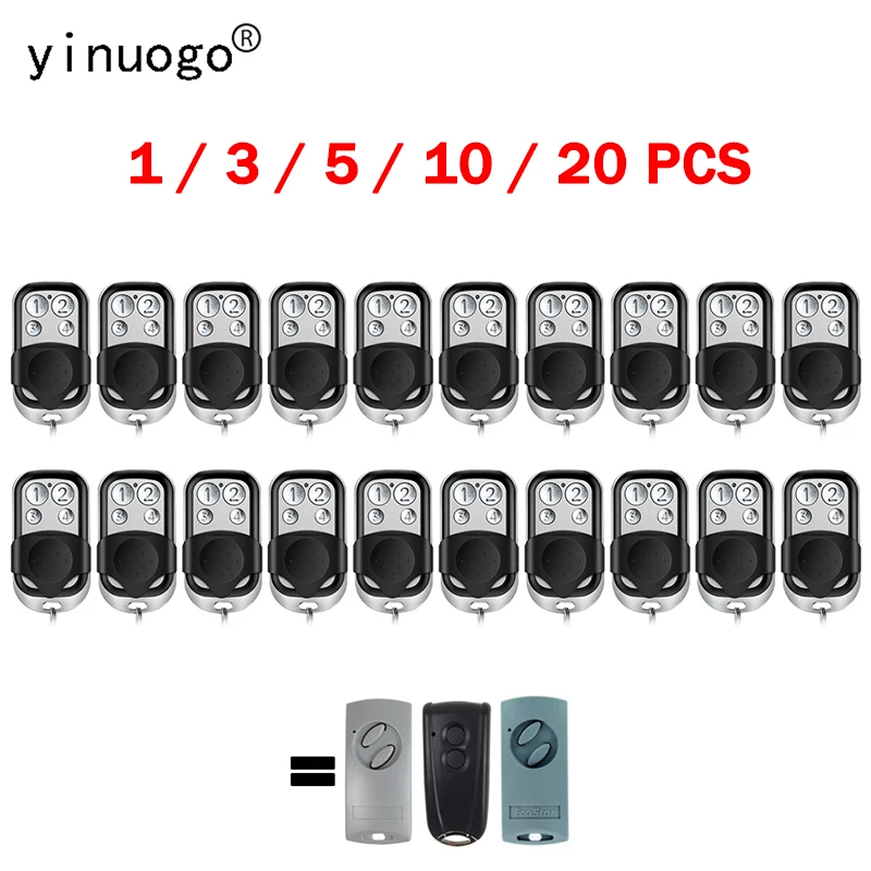 

1 3 5 10 20PCS For Garage ECOSTAR RSE2-433 RSC2-433 Garage Door Remote Control Replacement ECOSTAR RSC2 433.92MHz Rolling Code