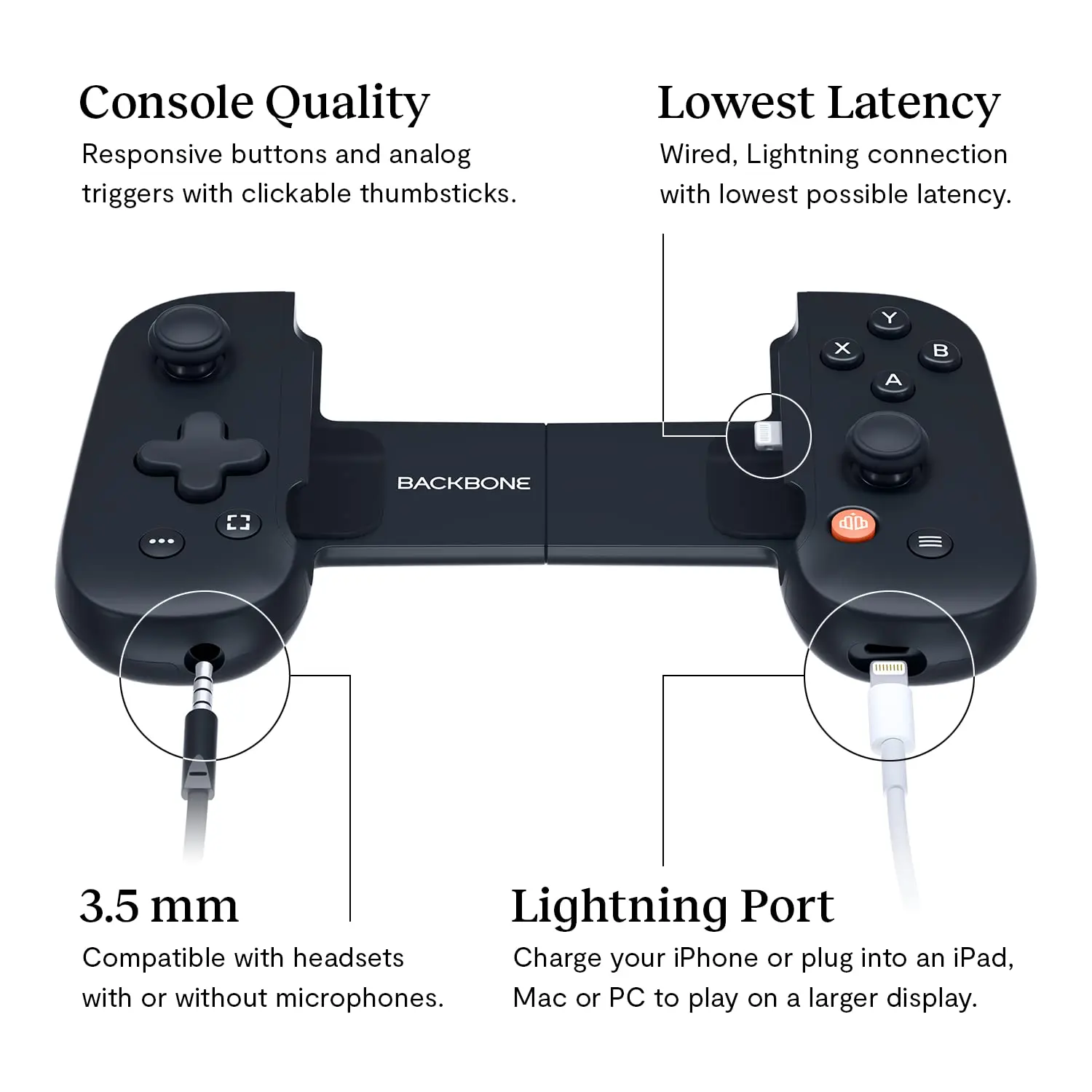 BACKBONE iPhone、Android用ゲームコントローラー Amazon.co.jp: BACKBONE One モバイルゲームコントローラー for