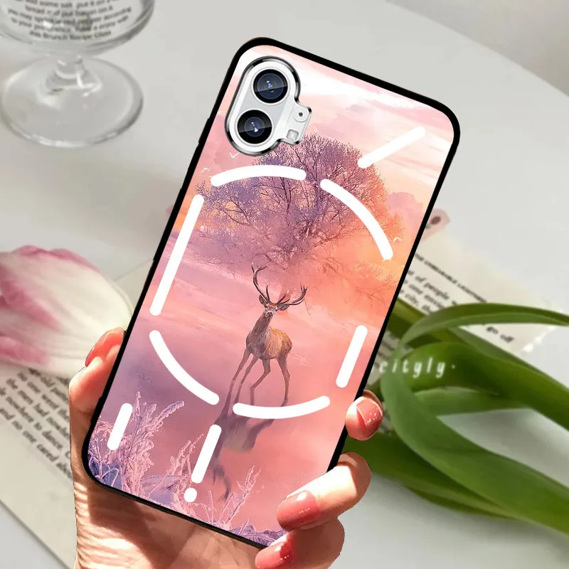 Shockproof Black Bumper Back Phone Case