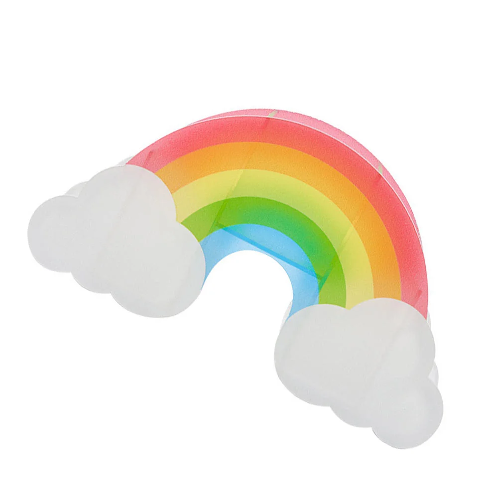 

1pc Acrylic Pen Holder Rainbow Pen Organizer Decorative Pen Brush Bucket