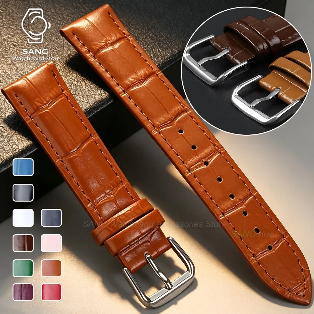Universal Replacement Leather Watch Straps - Premium Calfskin Bands