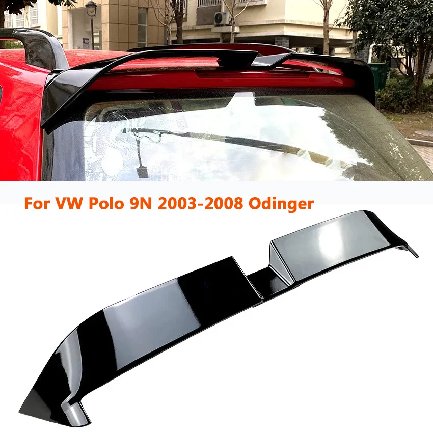 

Задняя крышка автомобиля для VW Polo 9N 2003-2008 Odinger Авто фиксированный спойлер для крыла ветра аксессуары для модификации внешней части
