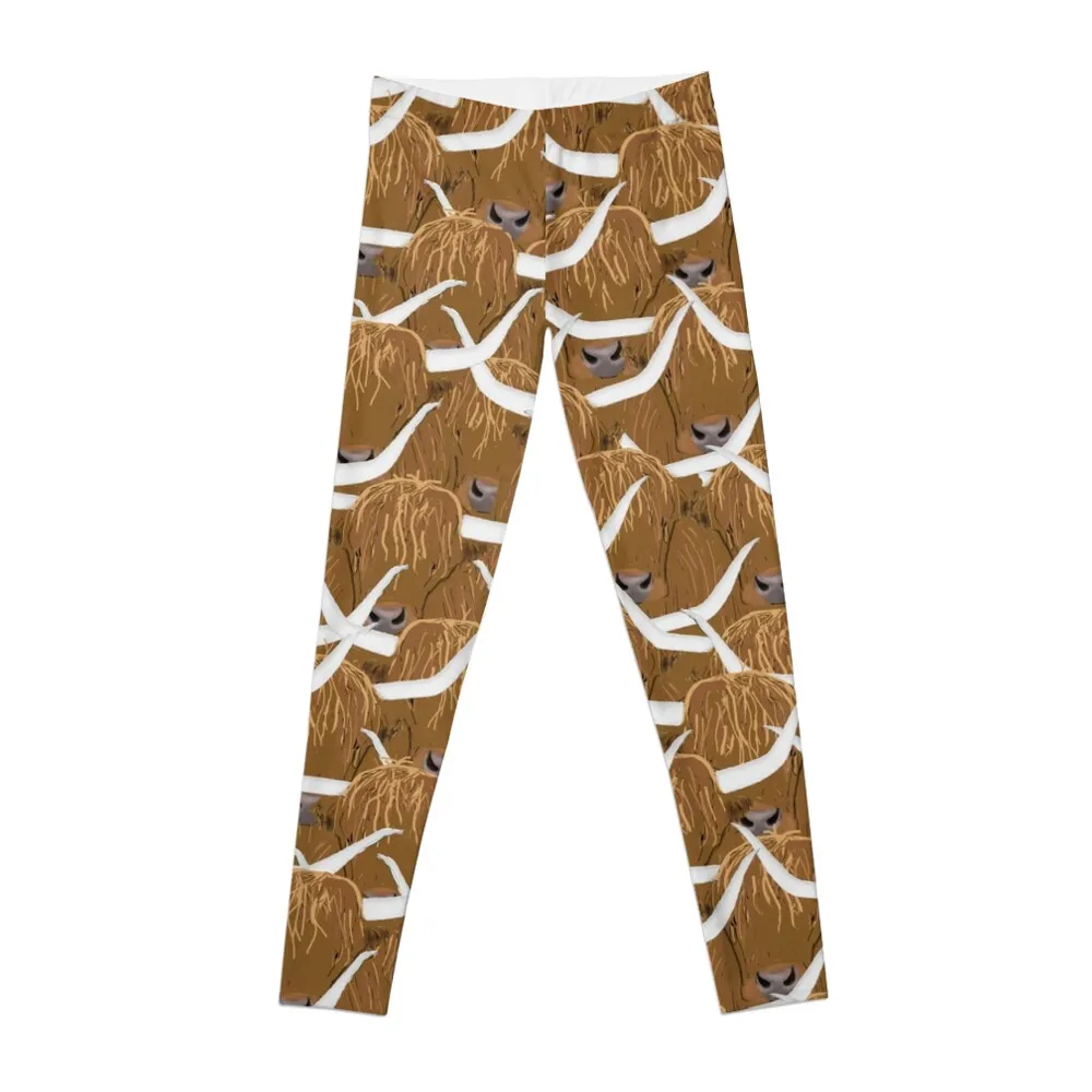 

Scottish Highland Cows Leggings Sportswear Woman pants gym leggings Womens gym leggings woman