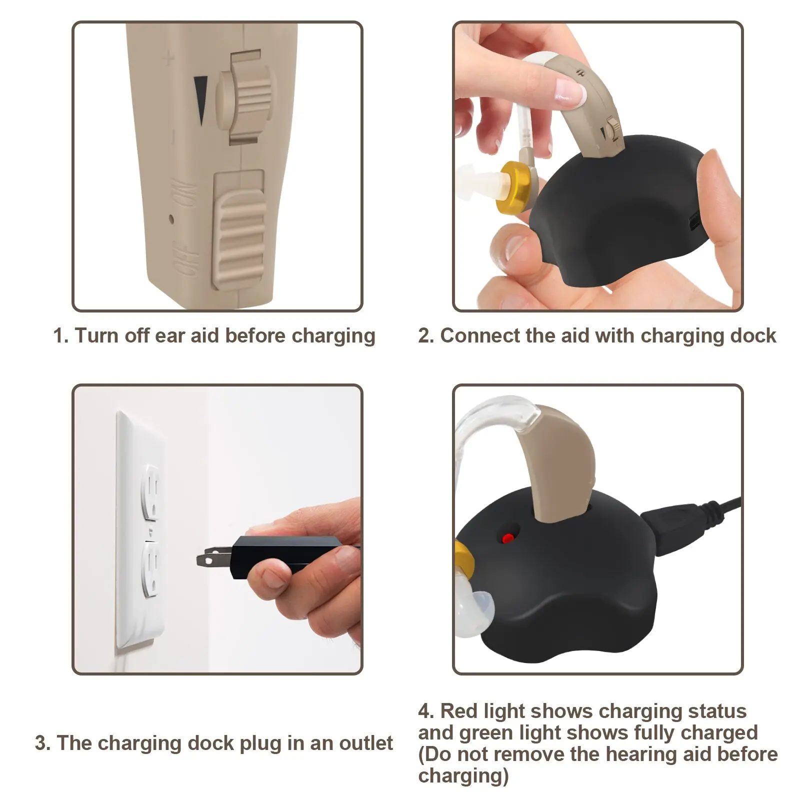 Mini Hearing Aid audifonos for Elderly Portable Sound Amplifier Rechargeable Adjustable Hearing Aid for Seniors усилитель звука 6