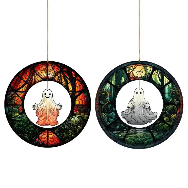 

1pcs Halloween Ghost Ornament Halloween Indoor /Outdoor Decorative Ghost Pendant Haunted Houses Parties Wall Hanging Decoration