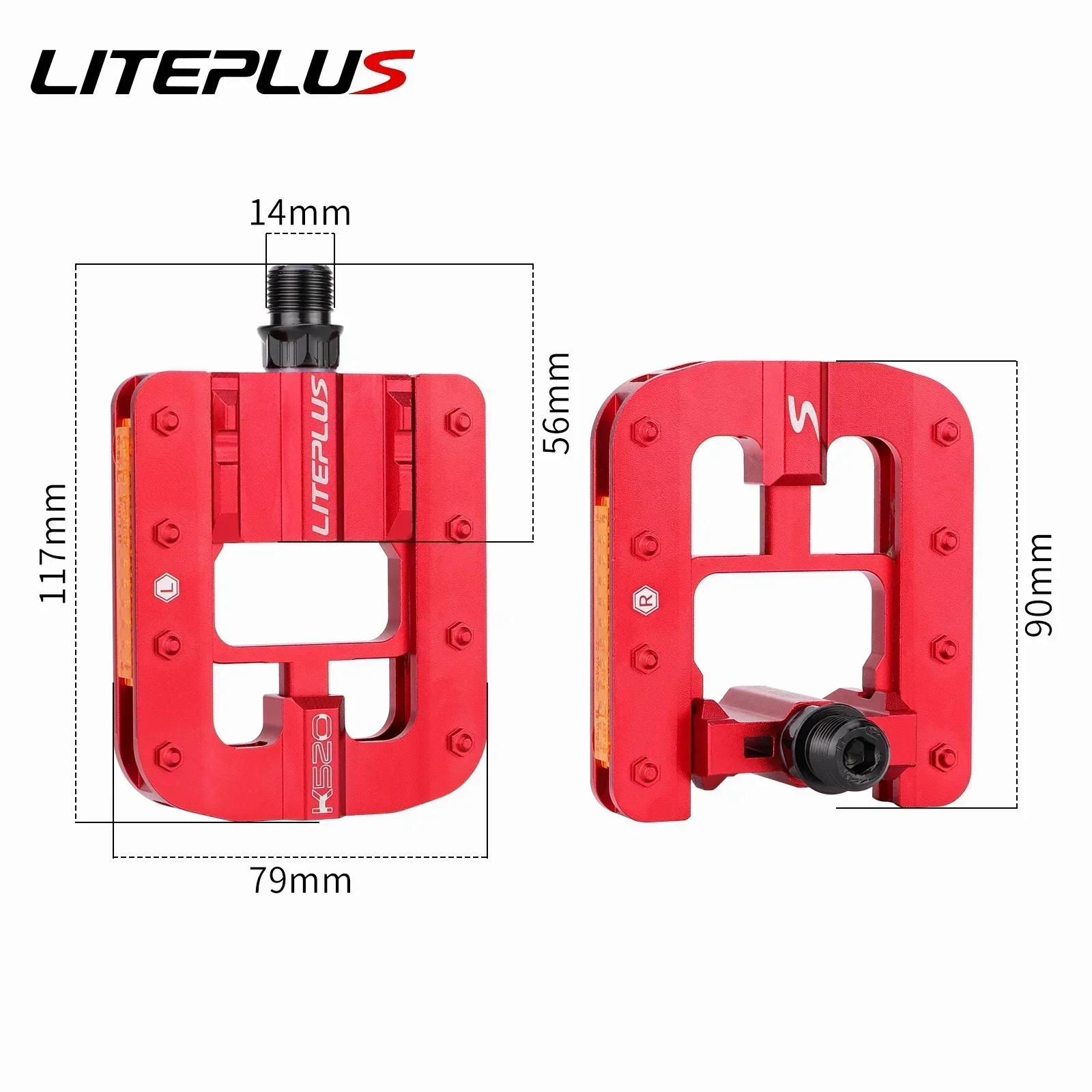Foldable Aluminum Bike Pedals 4