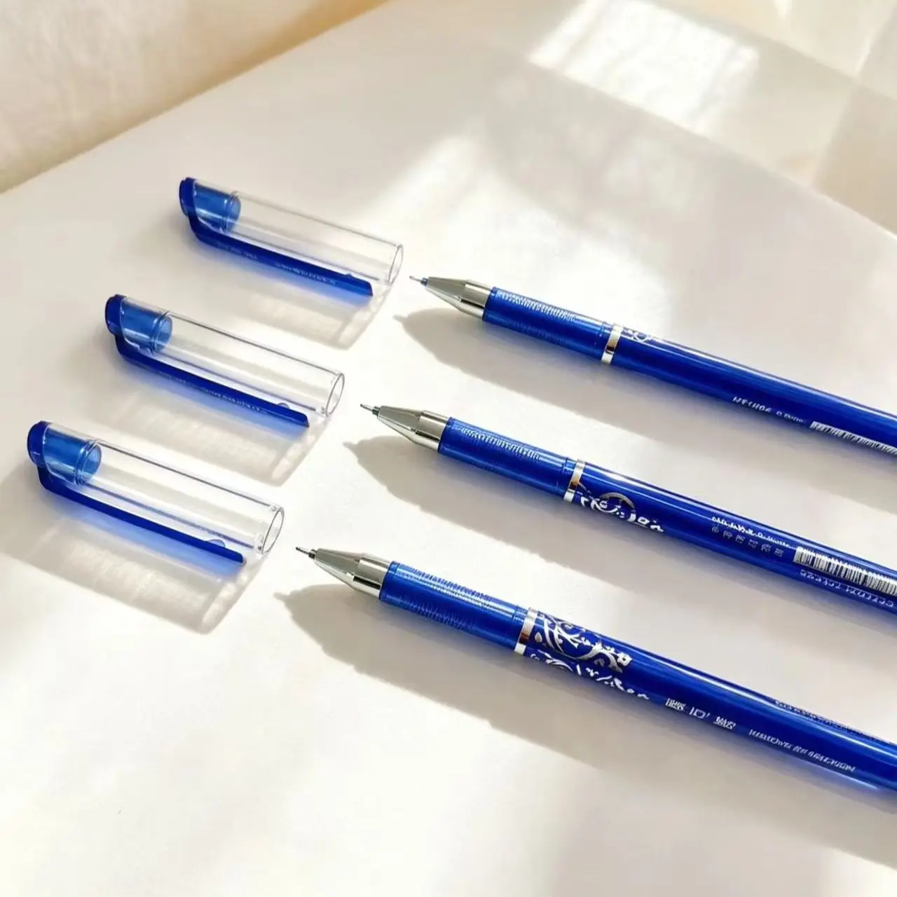 Erasable Gel Pen Set for Smooth Writing - Blue and Black Ink for School, Office, and DIY Stationery Supplies