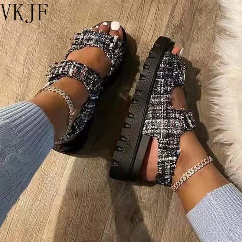 

Women Sports Sandals 2022 Summer New Thick Soles Comfortable Open Toe Sandals Outdoor Leisure Beach Women's Shoes Dress Sandals